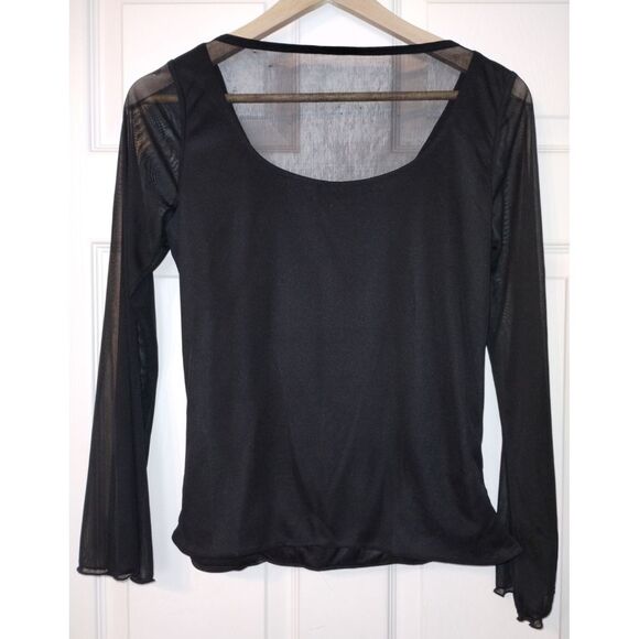 Women's Helene Blake Long-Sleeved Sequin Mock Wrap Blouse (Size Small) - Picture 7 of 8